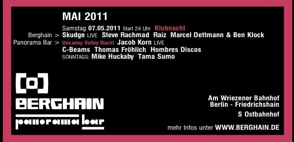 Live at Panorama Bar Berlin (UV-Night) Live at Panorama Bar Berlin (UV-Night)