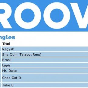 "She" in Top 10 of "Groove" June